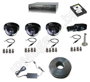 IP-S4002 -Система от 4 камери и DVR рекордер - за магазин 