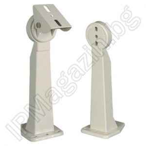 TS-601W - white, metal stand for casing for CCTV camera