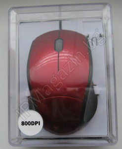 IP-CM004 - USB 2.0, оптична мишка, червена 