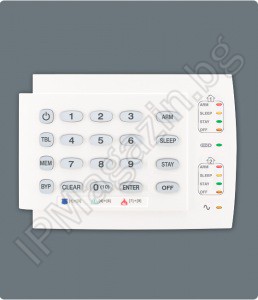 PARADOX K10H 10-Zone LED wired keyboard (horizontal) 