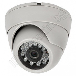 WHITE SS-302 dome camera with infrared illumination for video surveillance