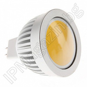 Lamp, fret, 5W, COB, diffused diode, 220V, MR16, warm white 