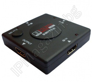 HDMI, 1080P, 3 портов, хъб, 3 входа, 1 изход 