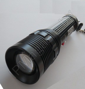 GL-K11 - battery, LED flashlight, CREE Q3, focus adjustment, 2 signal modes, 5 lighting modes 