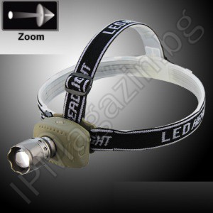 BL-6601 - LED челник, фенер за глава, CREE, регулировка на фокуса, 3 режима светене 