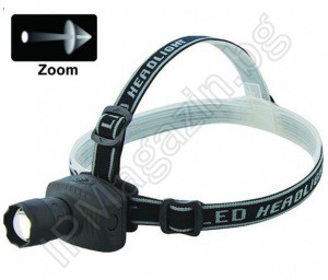 BL-6611 - LED headlamp, headlamp, CREE, focus adjustment, 3 light modes 