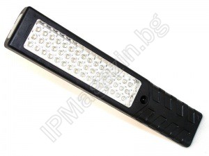 QS-48 + 5LED, rechargeable, portable, LED lamp, 48 + 5 diode, magnet, 2 modes illumination 