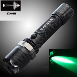 BL-530-GREEN - battery, LED flashlight, CREE Q3, focus adjustment, 3 modes, green 