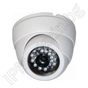 KD-6362T dome camera with infrared illumination for video surveillance