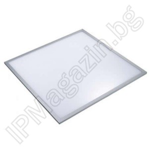 LED Panel, suspended ceiling, 48W, 600x600mm, complete with driver 