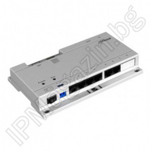 VTNS1060A - 6 port, POE switch for Dahua IP intercoms, 2 x UP / Down port DAHUA