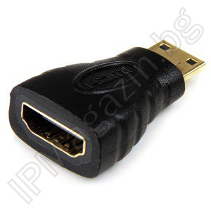 Преходник, адаптер, HDMI Female към mini HDMI Male 