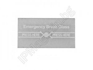 CPK-860-G - Glass for Emergency Button, CPK860 