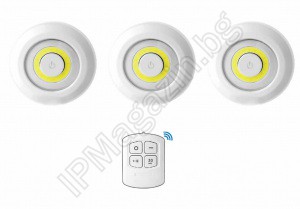 Wireless, remote control, 3-count COB LED, lighting 