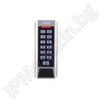 CC1D - 2-4cm, external mounting, Wiegand 26 stand alone controller, RFID 125kHz