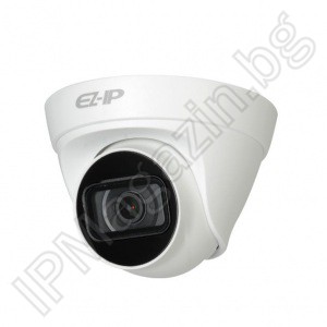 IPC-T1B40-0280B - 2.8mm, 30m, external mounting, dome 4Mpix 1520P, IP Surveillance Camera, DAHUA, LITE SERIES