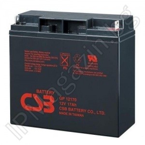 GP12170 - CSB, rechargeable battery, 12V, 17Ah, T8 