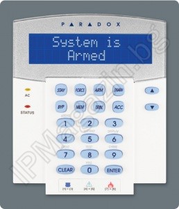 PARADOX K641R+ - 32 символна, синя, LCD, клавиатура 