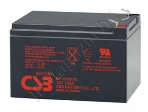 GP12120 - CSB, rechargeable battery, 12V, 12Ah, F2 