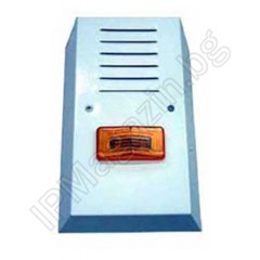 SB319WY - 122dB, double armored, outdoor installation, yellow lamp, alarm siren