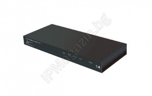 Aavara PS124 - HDMI 1080P, splitter 1: 4, 1 HDMI input, 4 HDMI output 