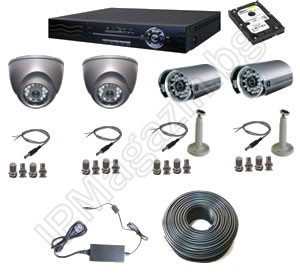 IP-S4008 -Система от 4 камери и DVR рекордер - за къща и вила 