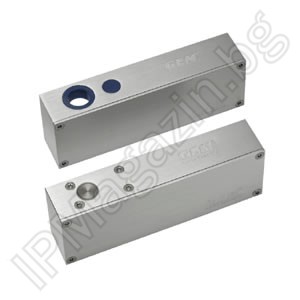 EB-300VGL - соленоидна брава за монтаж на стъклена врата/стъклена каса 12/24VDC 