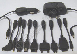 FK11-1 - универсално, зарядно устройство, с 9 накрайника, Nokia, Samsung, LG, Motorola, Sony Ericsson 