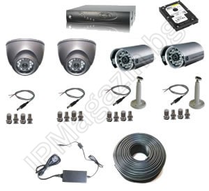 IP-S4011 -Система от 4 камери и DVR рекордер - за къща и вила 