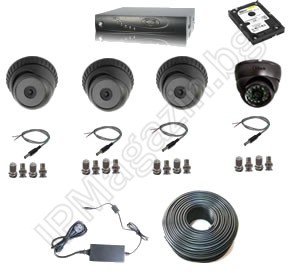 IP-S4001-system of 4 cameras and DVR recorder - Shop for 