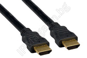 Cable, HDMI Male to HDMI Male, 5m 