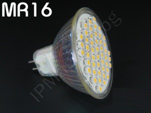 Лампа луничка с 30 бели SMD LED диоди - 220V MR16 