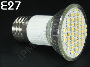 Лампа, луничка, 30 SMD диода, 220V, Е27, студено бяло 