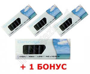 Никотинови пълнители (филтри) - черни за мини електронна цигара - 40бр на цената на 30бр - HIGH 