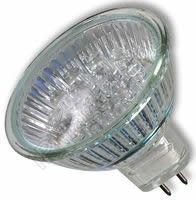 Lamp, fret, 12 LED, 220V, MR16, cold white 