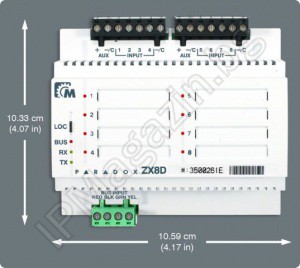 PARADOX ZX8D - 8 зонов разширителен модул 