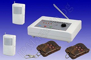 IP-AP009 alarm system with 2 volume motion sensor and two remote 