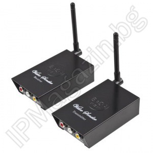 IP-VS241 - 1W, 2.4GHz, предавател и приемник, комплект за безжичен пренос на видеосигнал, аналогови камери