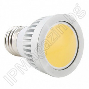 Lamp, fret, 5W, COB, displaced diode, 220V, E27, white light 