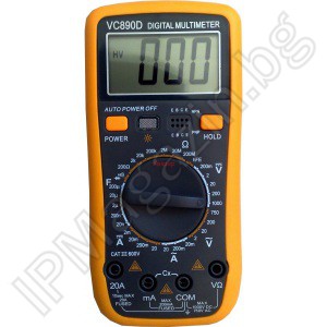 VC890D - measuring instrument, multimeter, multimetry 