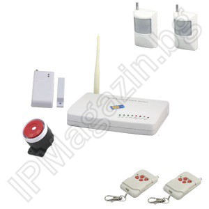 IP-AP015 - GSM аларма с 2 датчикa, 1 МУК и 2 дистанционни 