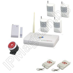 IP-AP016 - GSM аларма с 4 датчикa, 1 МУК и 2 дистанционни 