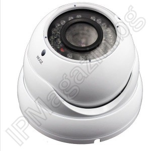 KD-6360 Vandal dome camera with IR illumination for CCTV