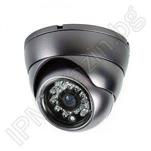 KD-6352T Vandal dome camera with IR illumination for CCTV