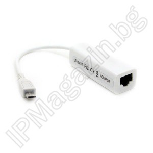 Micro USB 2.0 10/100 Ethernet LAN Adapter RG45 