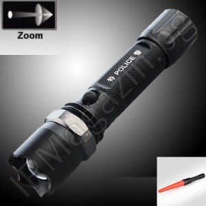BL-530-TRAFFIC-WAND - CREE Q3 LED rechargeable searchlight setting the focus and stick to traffic 