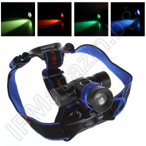 BL-6955 - CREE Q3 LED rechargeable headlamp setting focus filter 4 