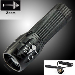 BL-8400-HUNTING - Metal flashlight with 1 LED setting focus to the attachment for hunting 