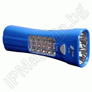 BT-3203 - Cordless LED flashlight with 15 LED diodes and FM radio 