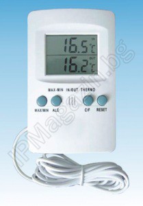 SH-102 - термометър, вътрешна и външна температура, 1.9" LCD дисплей 